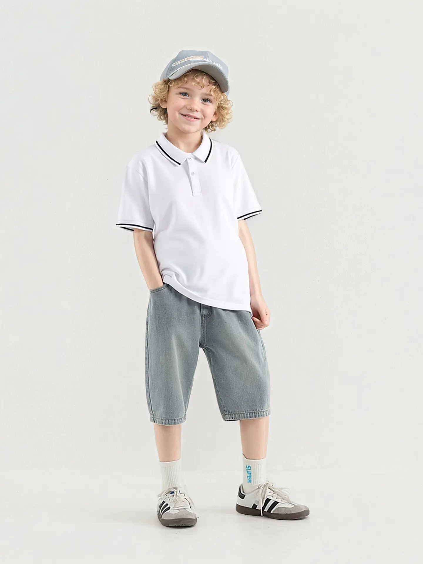 2026 Boys Navy Polo T-Shirt Short Sleeve Wholesale - Image 17