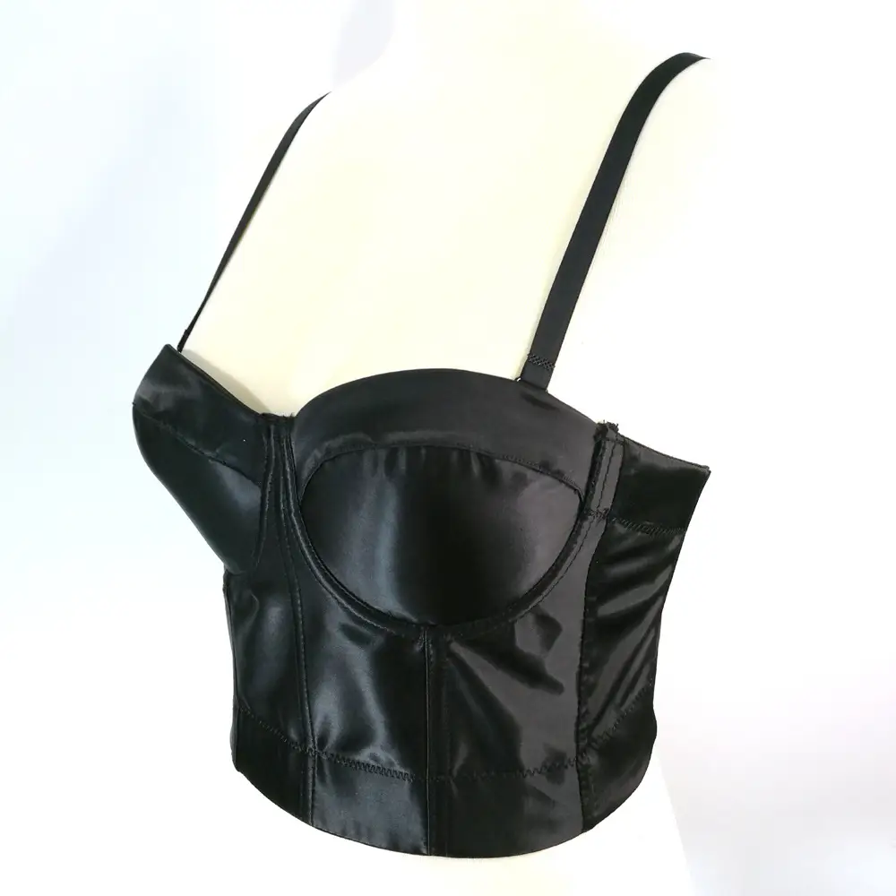 Red Acetate Satin Sling Vest for Women - Image 7
