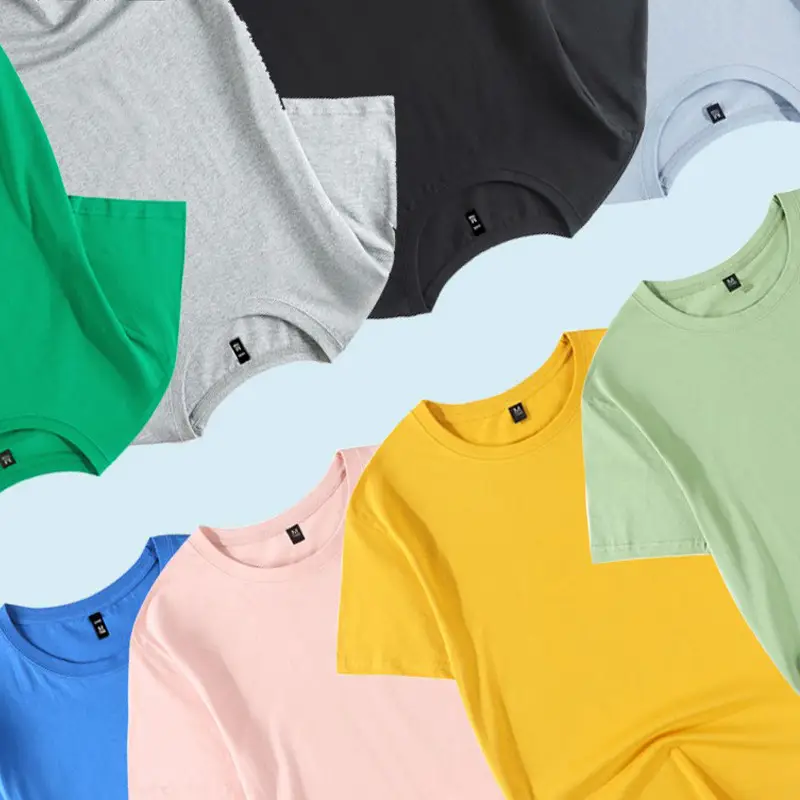 Pink Pure Cotton Loose Sleeve T-Shirt for Men Women