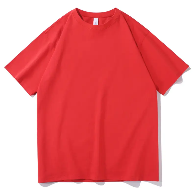 Pink Pure Cotton Loose Sleeve T-Shirt for Men Women