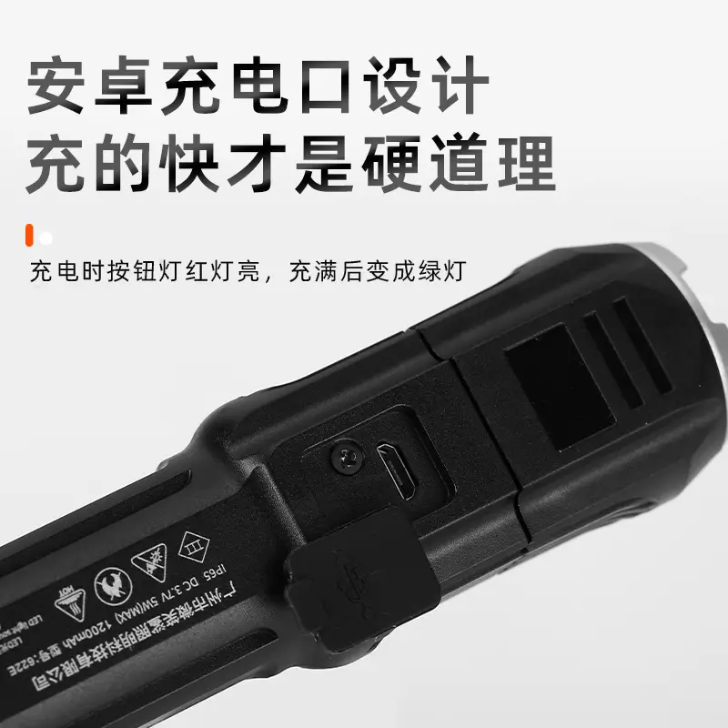ABS Waterproof Focusing Flashlight for Outdoor Use