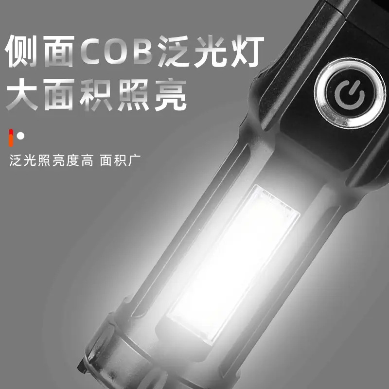 ABS Waterproof Focusing Flashlight for Outdoor Use