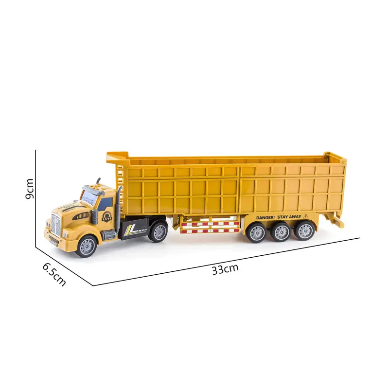 Children's Pull Back Toy Truck 38cm Yellow