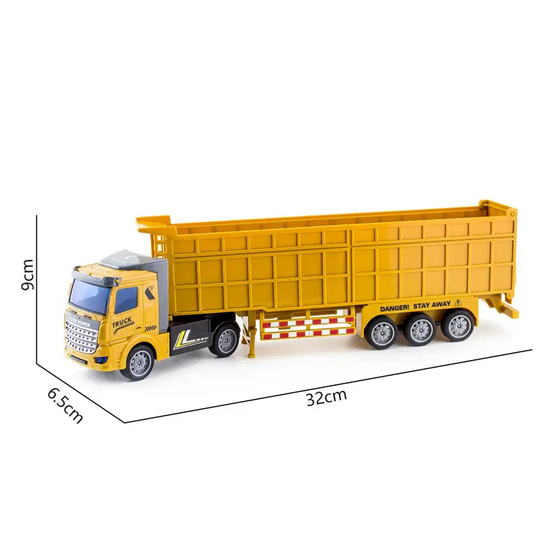 Children's Pull Back Toy Truck 38cm Yellow