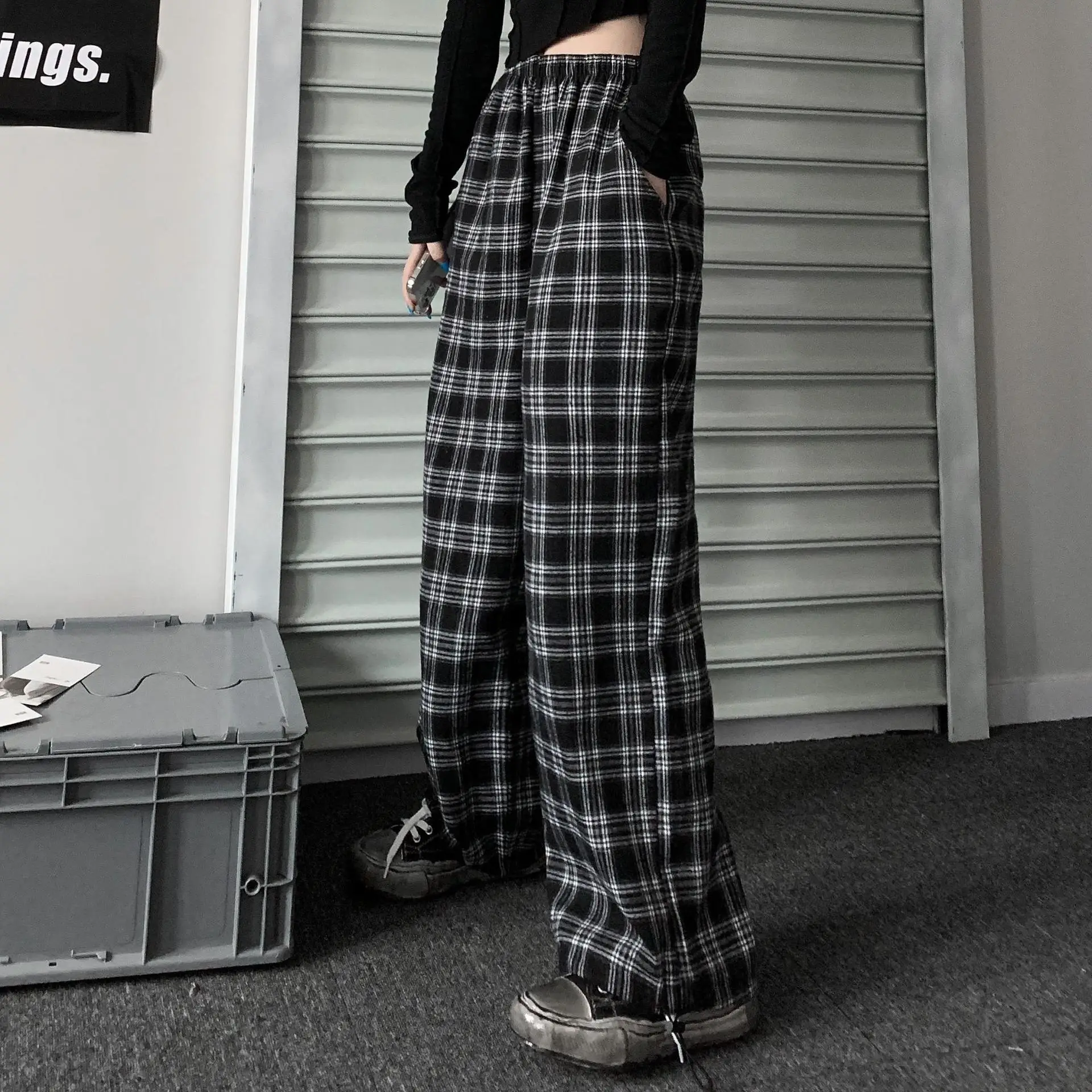 Fleece Plaid Winter Pants Women Large Thick Warm Casual Wear — feature 6