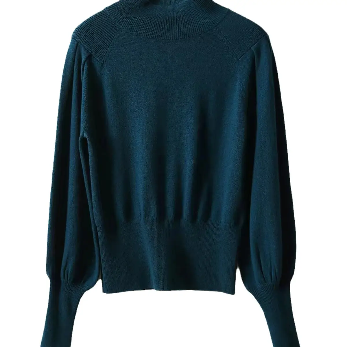Women Half Turtleneck Sweater Dark Blue 2024 - Image 9