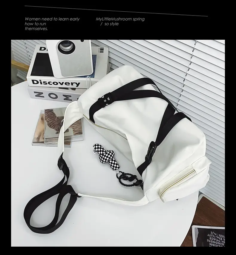 Men's Black Crossbody Bag Large Capacity Japanese Style — feature 27
