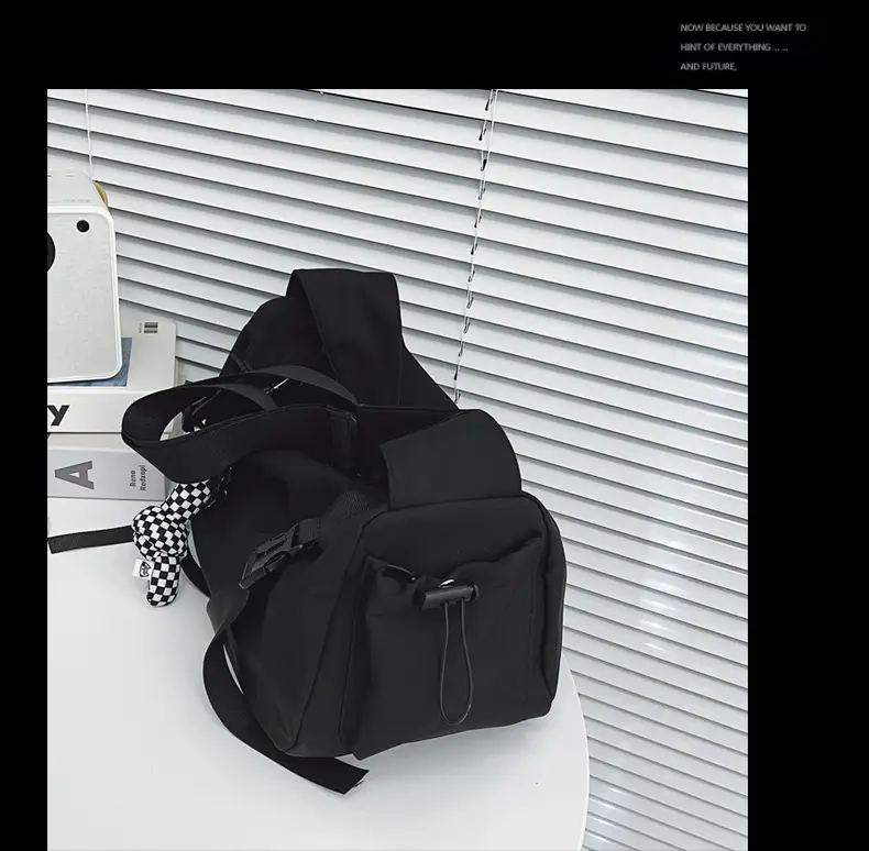 Men's Black Crossbody Bag Large Capacity Japanese Style — feature 32