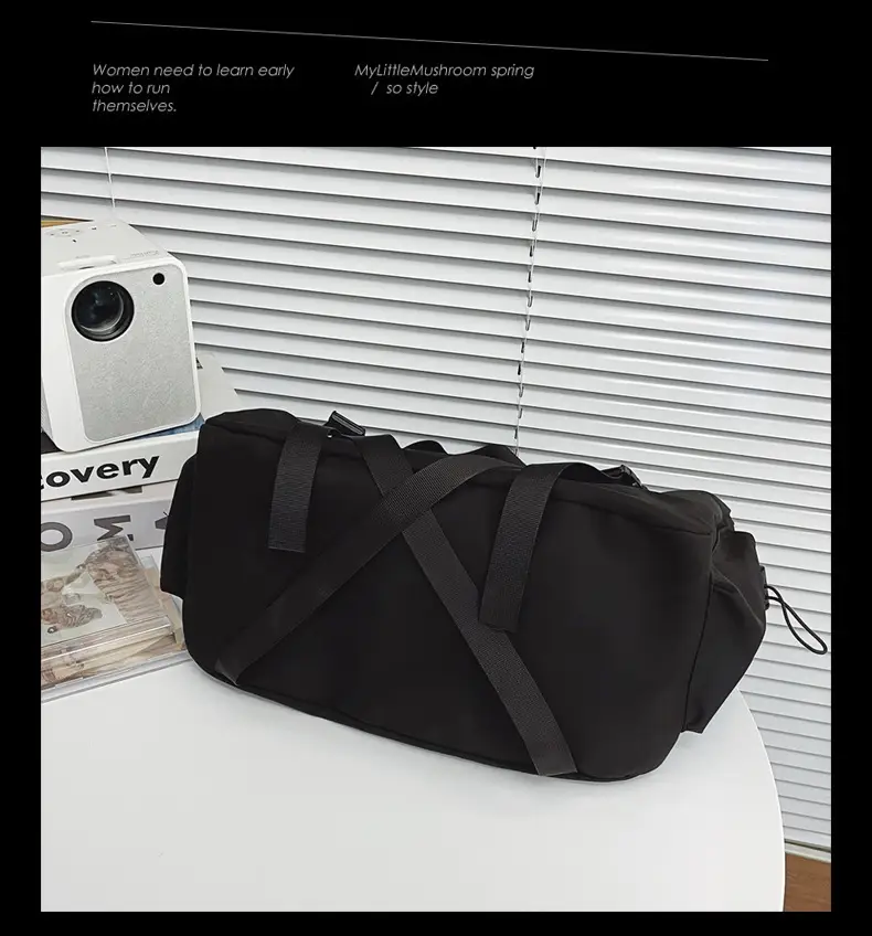 Men's Black Crossbody Bag Large Capacity Japanese Style — feature 33