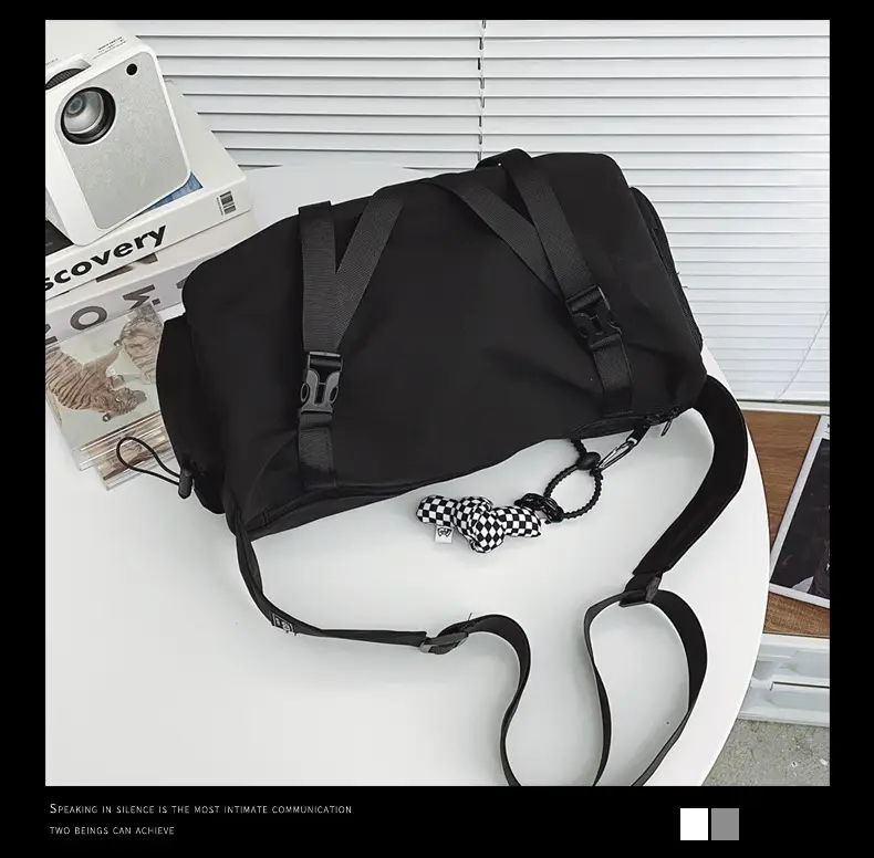 Men's Black Crossbody Bag Large Capacity Japanese Style — feature 34