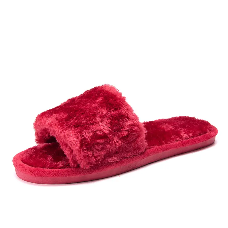 Home Non-Slip Cotton Slippers, Warm Plush Slip-Ons, Indoor Home Shoes, Winter Furry Shoes for Women, Wholesale from Manufacturer - Image 7