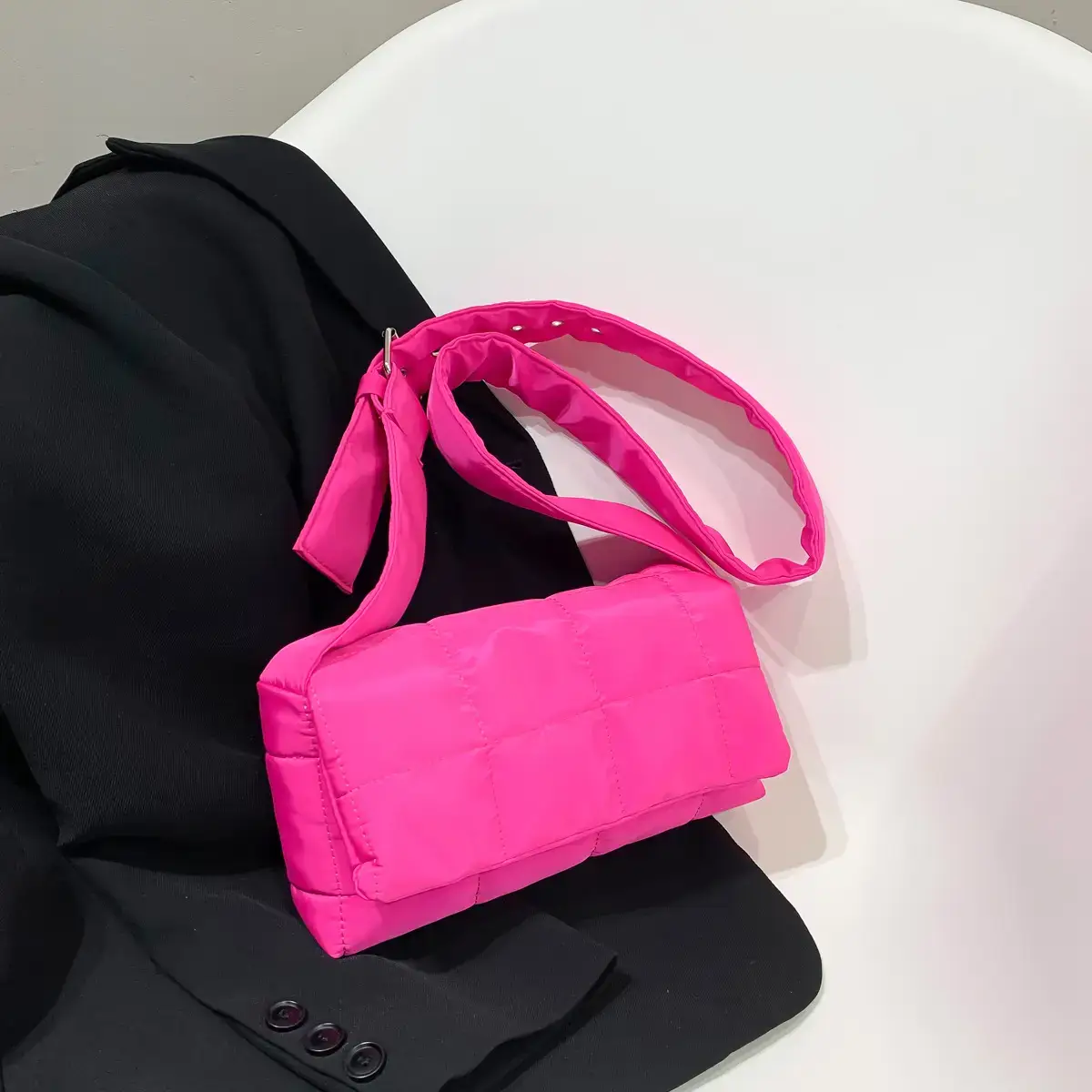 2021 Fashion Crossbody & Pocket Bags Set Blue Black - Image 4