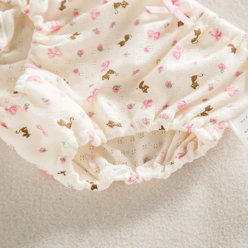 Pure Cotton Girls' Baby Briefs Set of 3 - Image 4