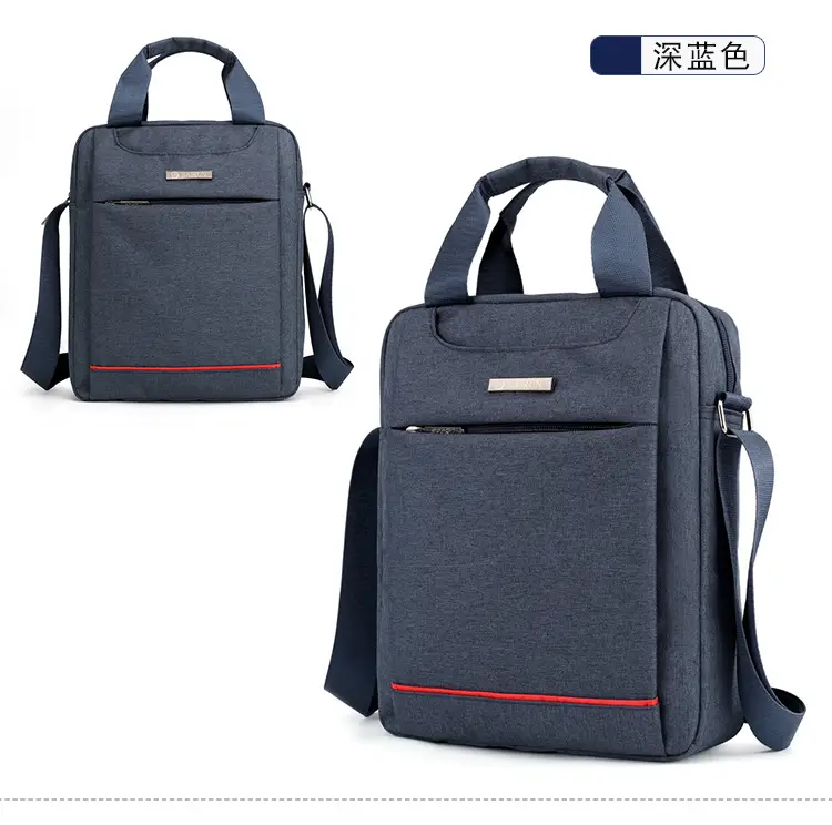 Men's Grey Crossbody Bag with Red Trim — feature 22