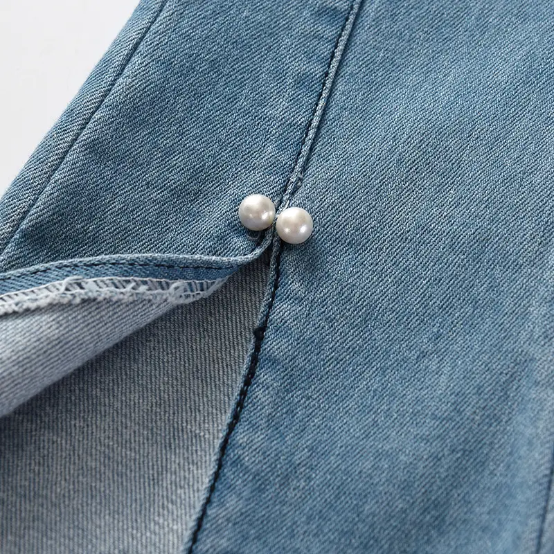 Girls Jeans 2025 New Spring Autumn Korean Style Flared Pants - Image 4