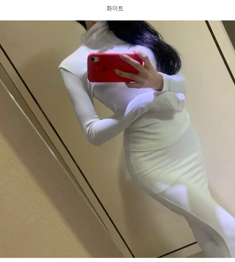 Pink Slim Fit Long Sleeve Top with High Neck — feature 15