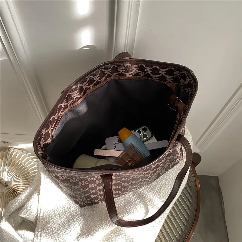 Women Korean Style Soft Leather Tote Bag Large Capacity - Image 7