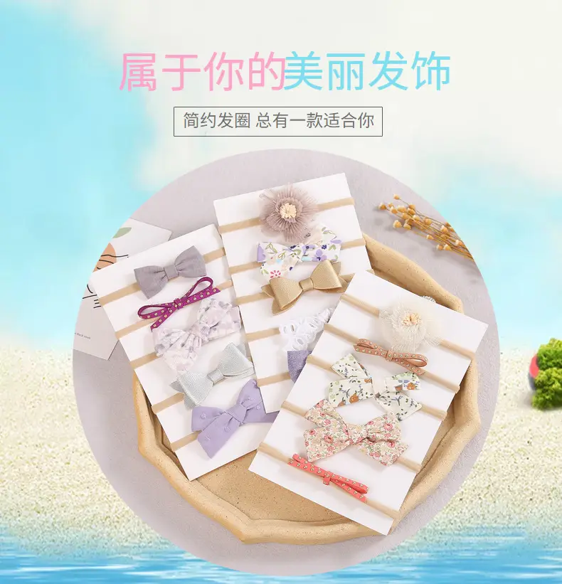 5-Piece Bow Baby Hair Bands Set for Girls — feature 1