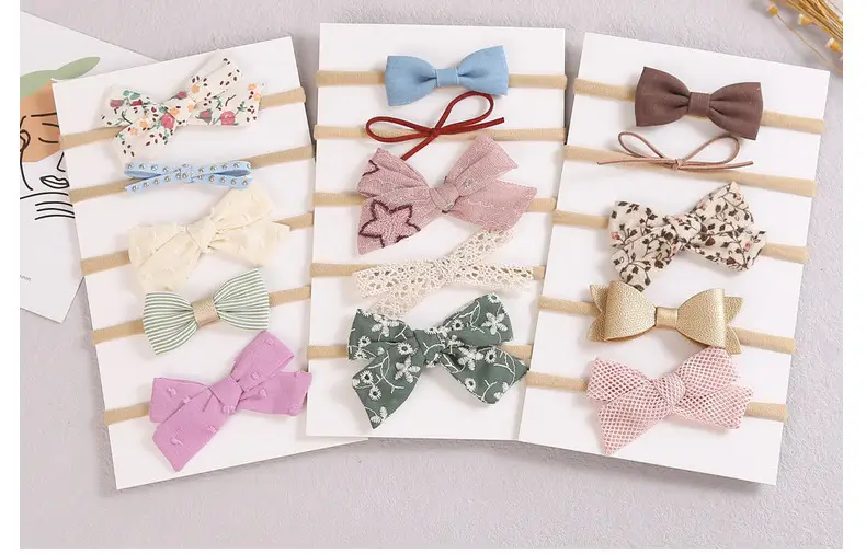 5-Piece Bow Baby Hair Bands Set for Girls — feature 10