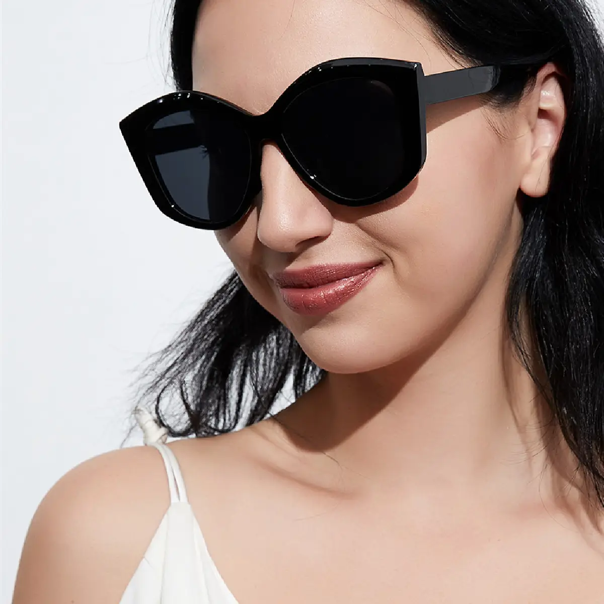 Multi-Sided Round Sunglasses for Women Men Tan Frame