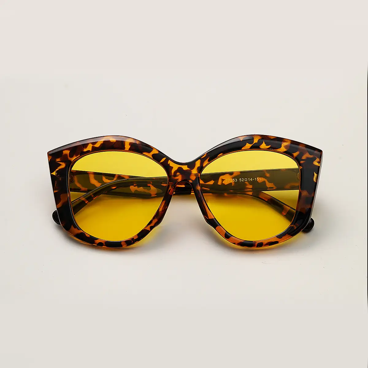 Multi-Sided Round Sunglasses for Women Men Tan Frame