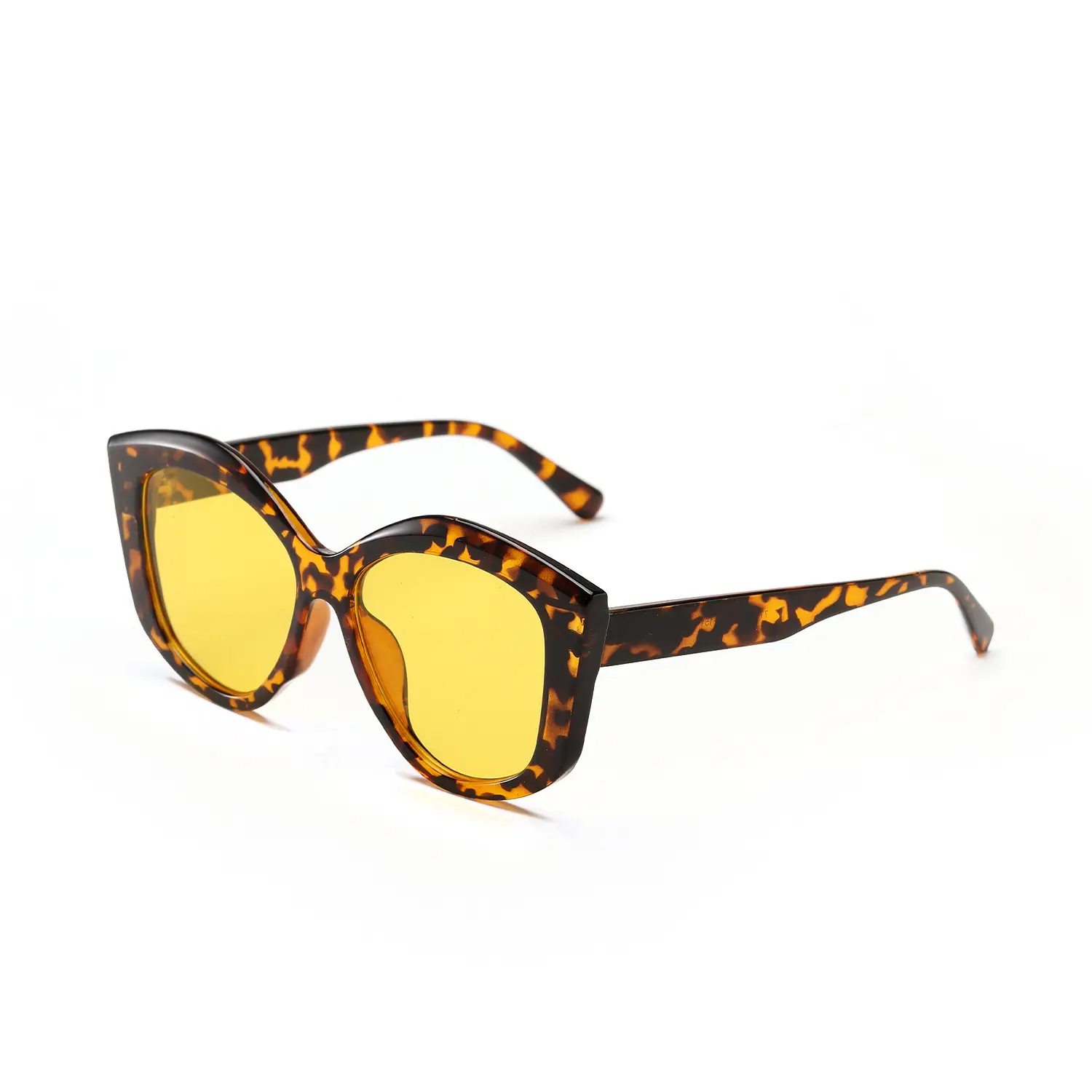 Multi-Sided Round Sunglasses for Women Men Tan Frame