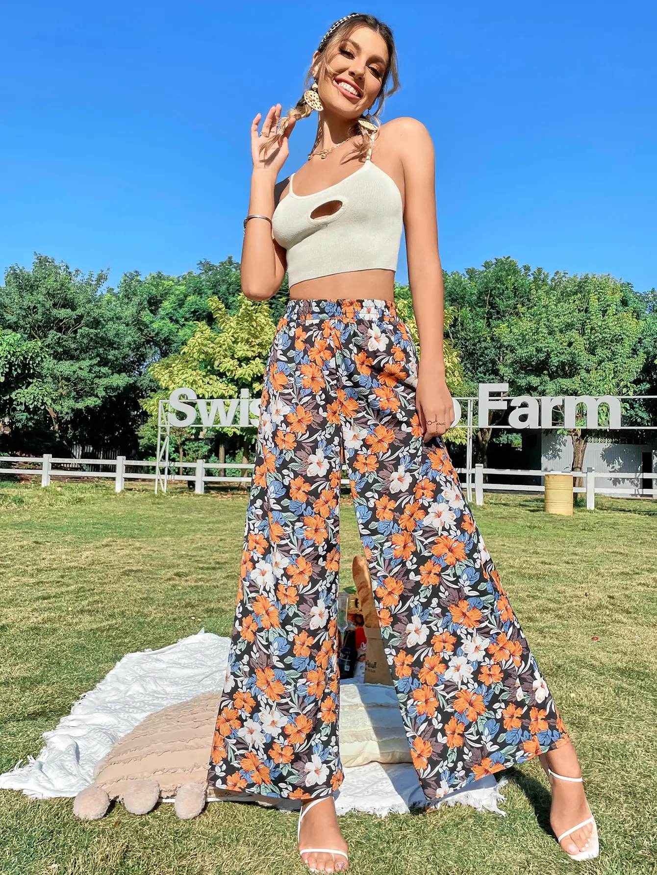 Women Leopard Print Casual Pants Set Europe America — feature 10