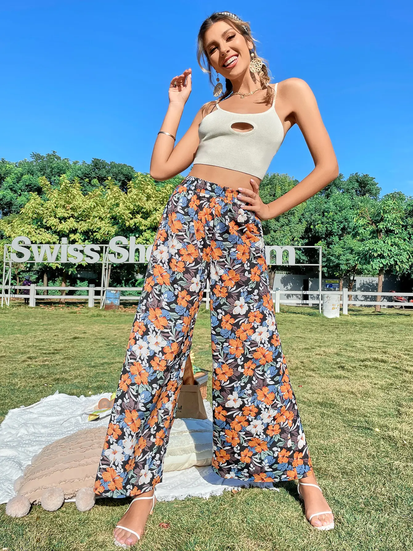 Women Leopard Print Casual Pants Set Europe America — feature 11