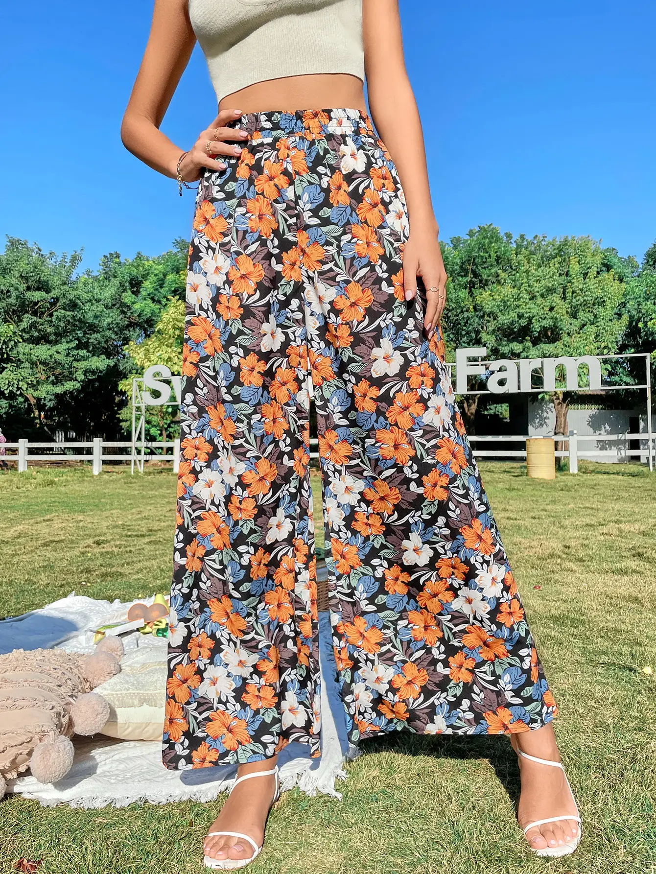 Women Leopard Print Casual Pants Set Europe America — feature 13