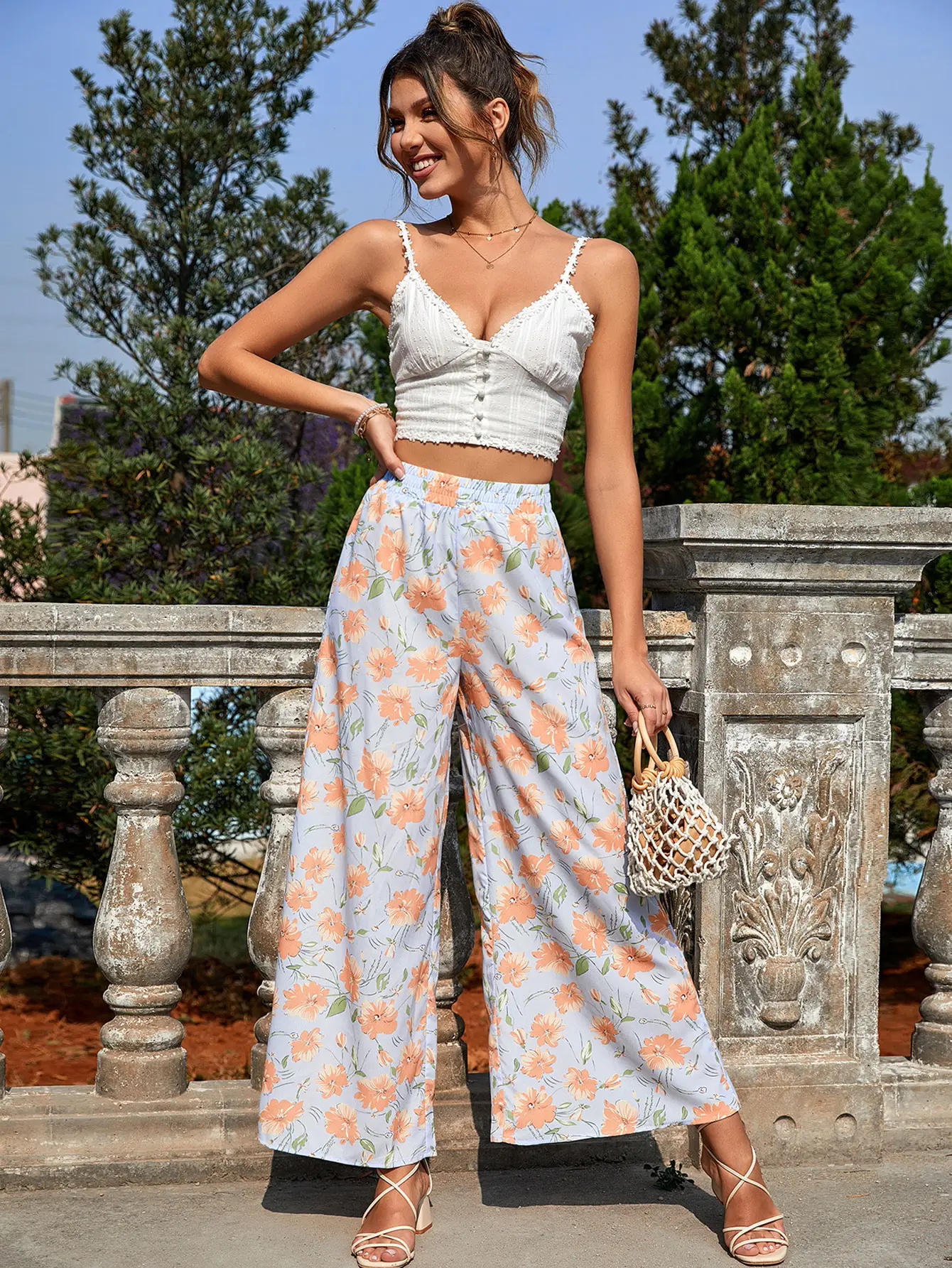Women Leopard Print Casual Pants Set Europe America — feature 18