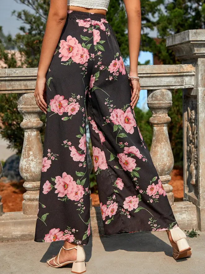 Women Leopard Print Casual Pants Set Europe America — feature 35