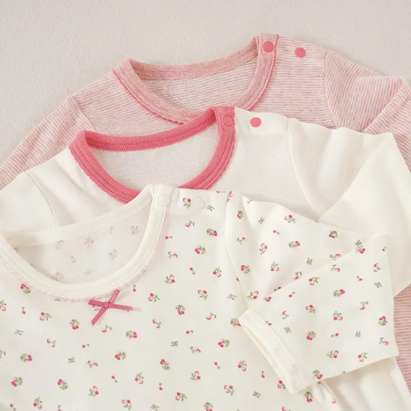 Baby Pure Cotton Romper Set for Girls Newborn Crawling - Image 4