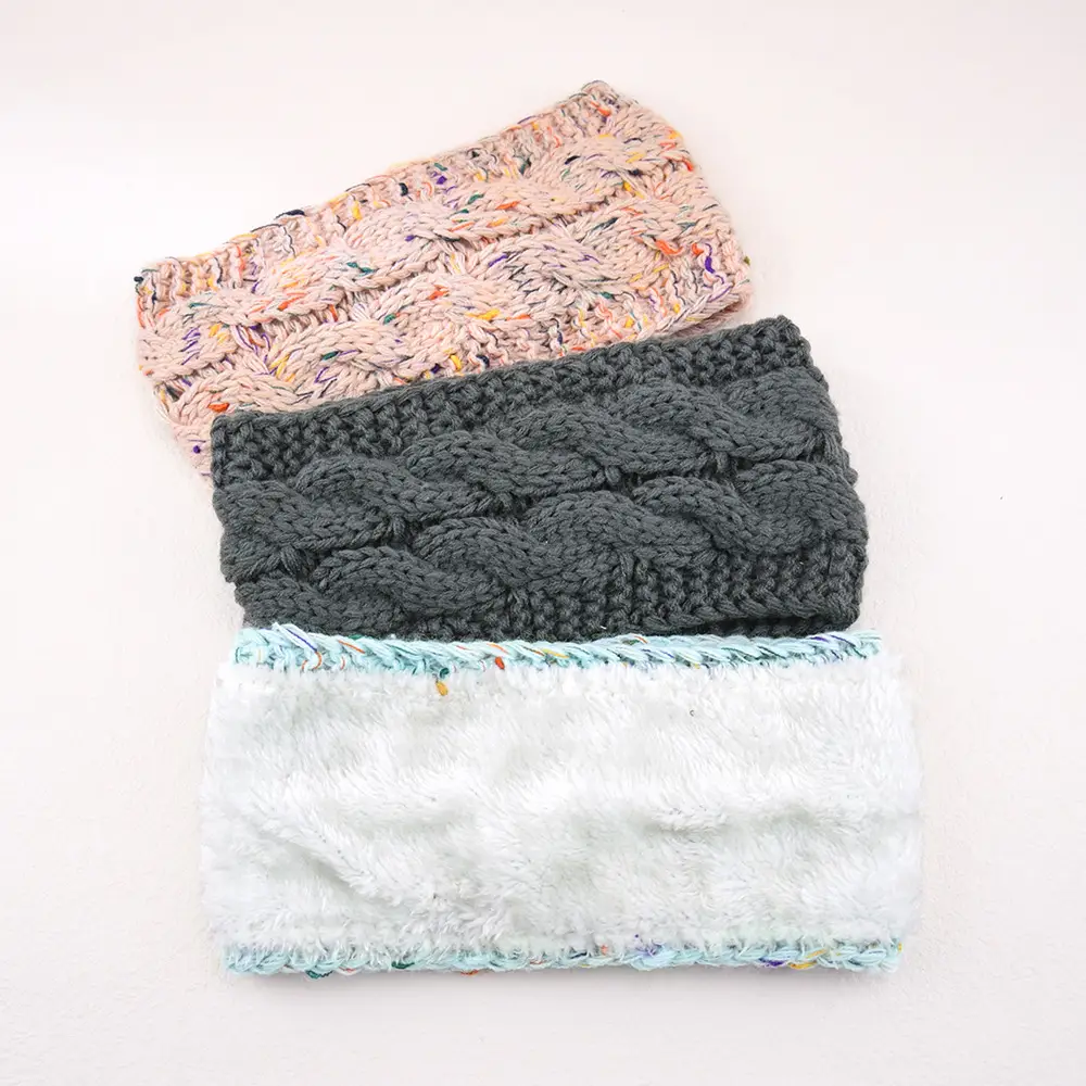Velvet Knitted Hair Band for Women Men Autumn Winter - Image 24
