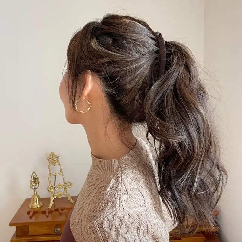 Frosted Hair Clip Multi-clip Non-slip Ponda Tail Vertical Clip Women's Grab Clip - Image 11