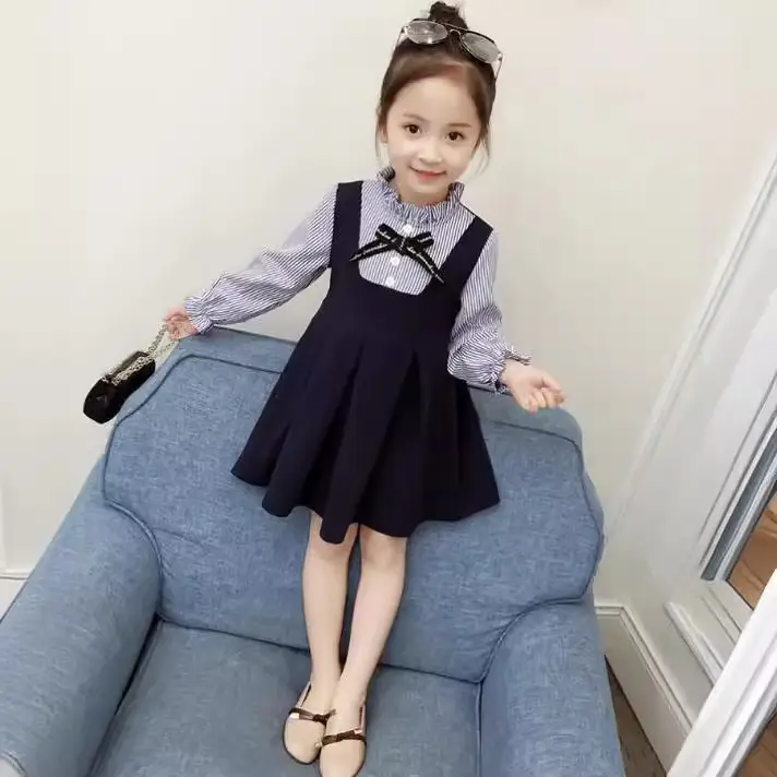 2024 Girls Long Sleeve Bow Dress Small Medium - Image 4
