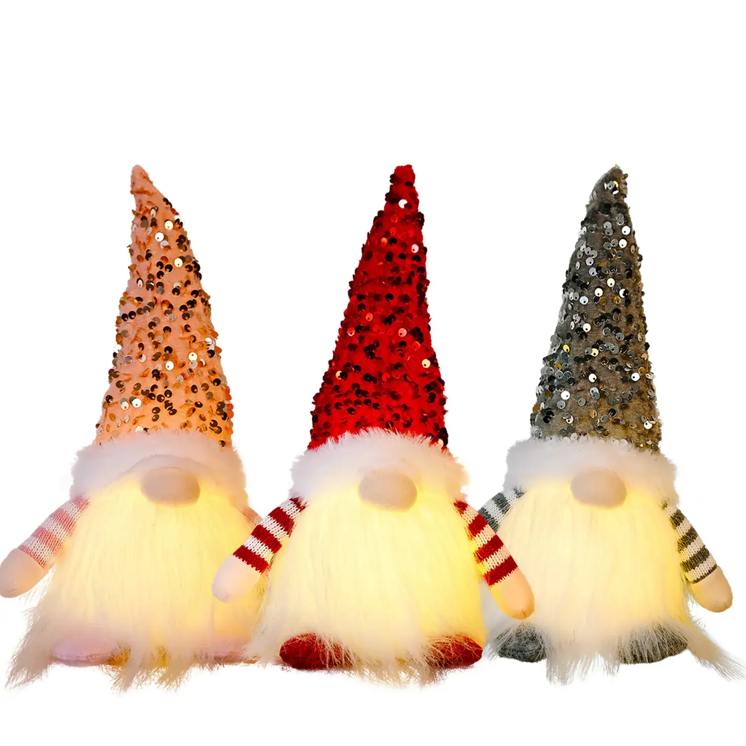 Christmas Gnome Lights with LED Light & Fur Tulle - Image 8