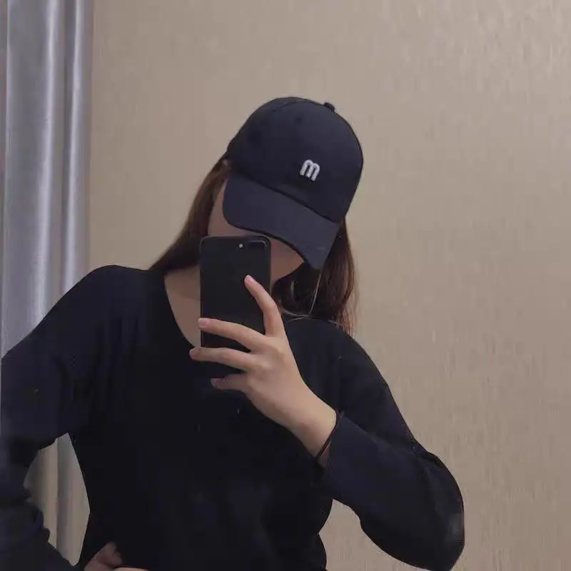 Korean Style Black Baseball Cap for Men Women - Image 22