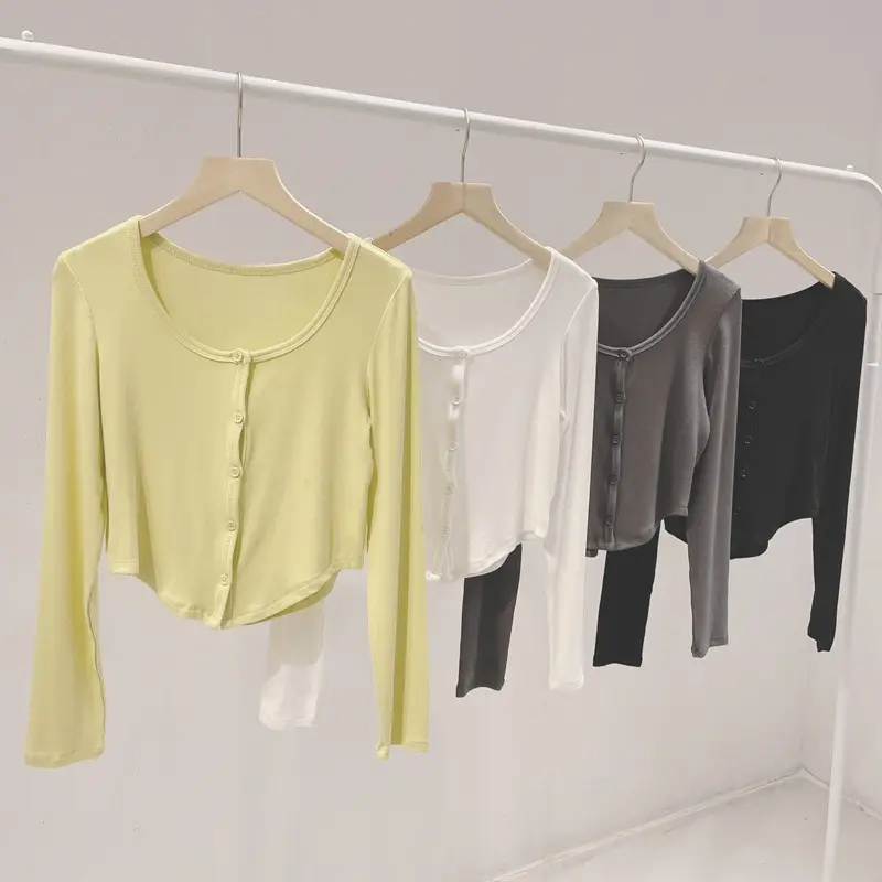 White Long Sleeve Cardigan for Women - Image 5