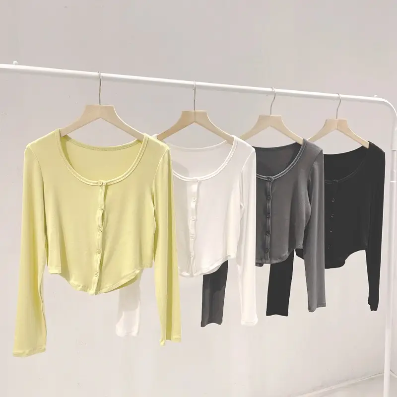 White Long Sleeve Cardigan for Women - Image 6