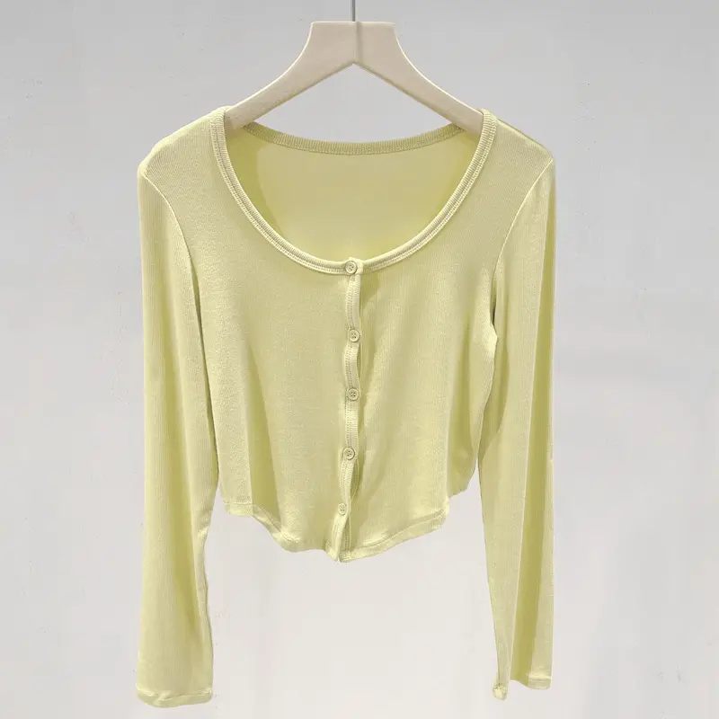 White Long Sleeve Cardigan for Women - Image 3