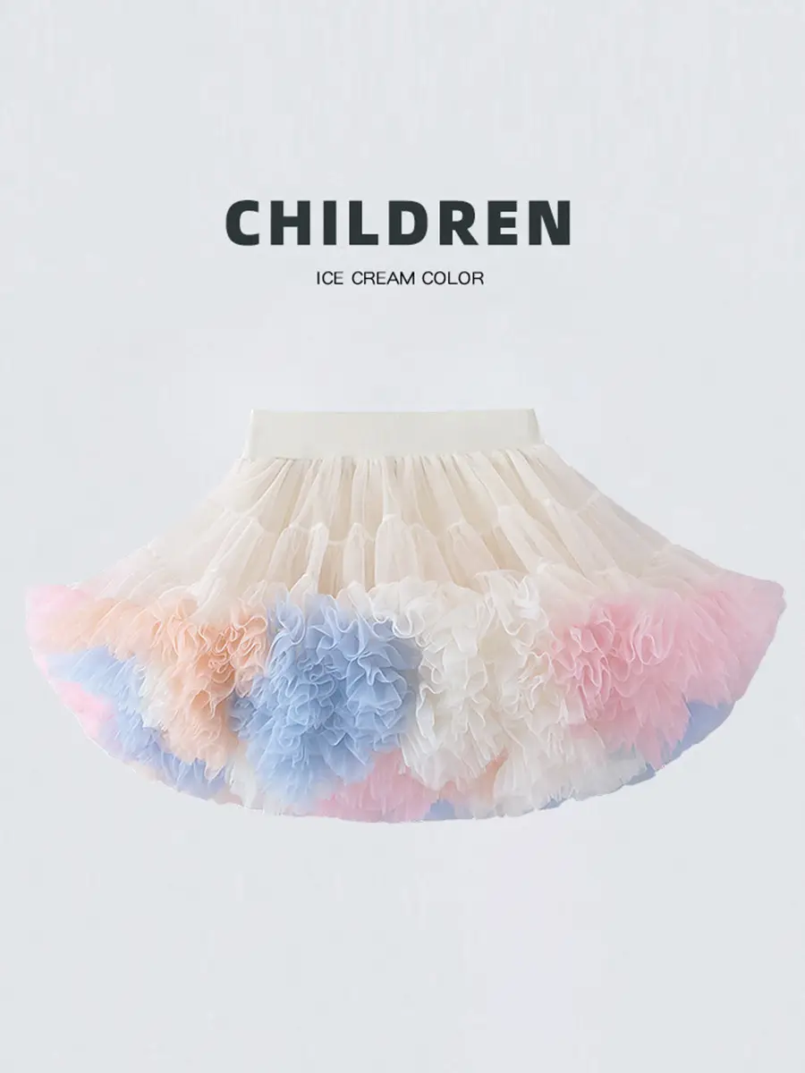 Girls' Green Knitted Tutu Dress with Red Hat - Image 24
