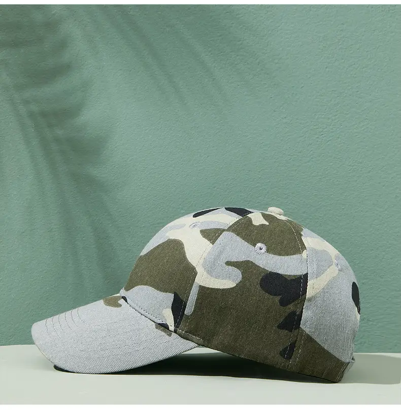 Men's Camo Adjustable Baseball Cap Sun Protection — feature 13