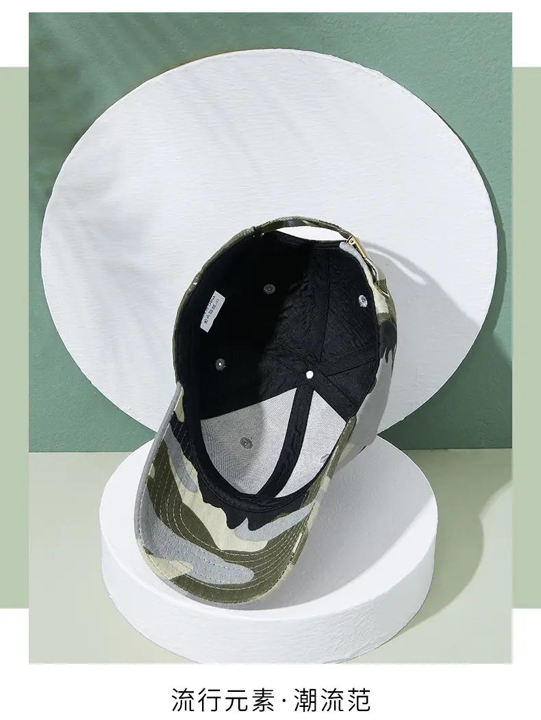 Men's Camo Adjustable Baseball Cap Sun Protection — feature 15