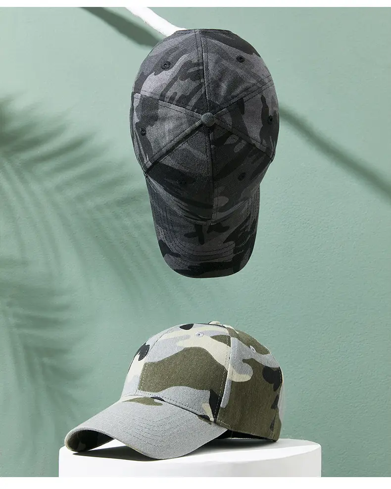 Men's Camo Adjustable Baseball Cap Sun Protection — feature 18