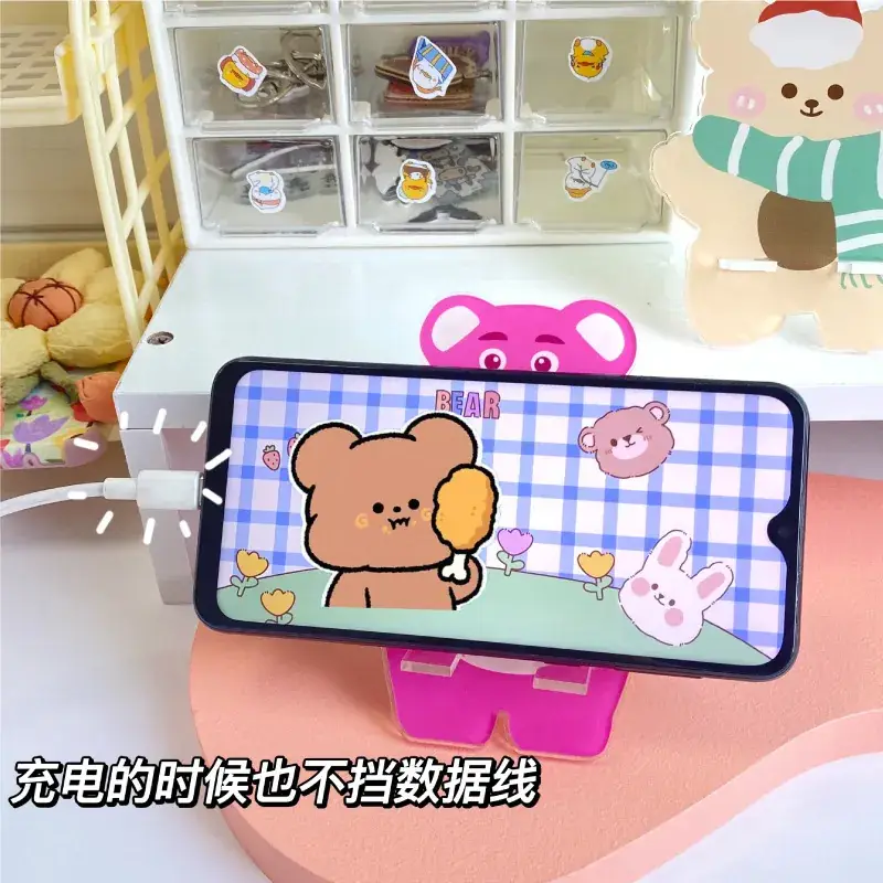 Cute Bear Cartoon Phone Holder Rack - Image 31