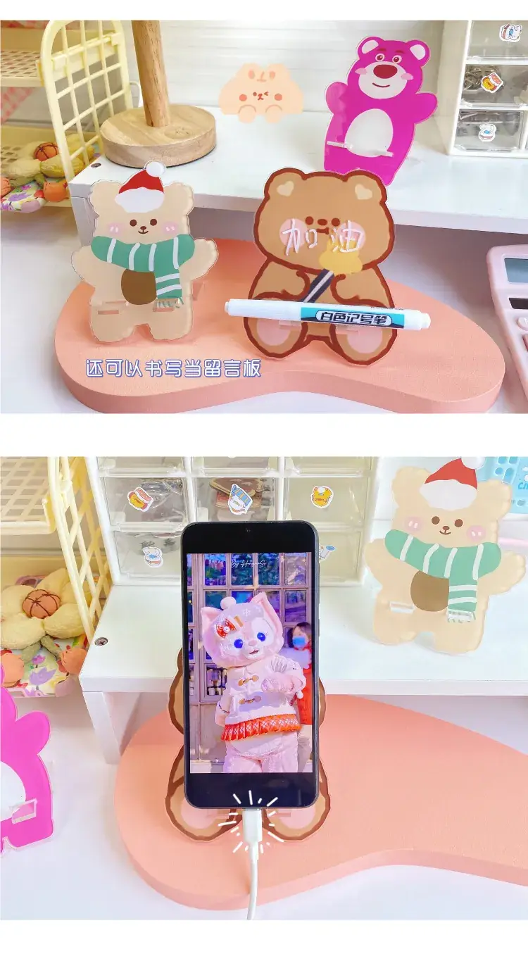 Cute Bear Cartoon Phone Holder Rack — feature 6