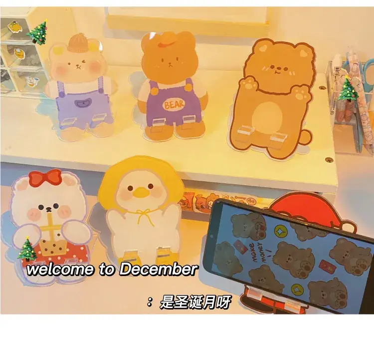 Cute Bear Cartoon Phone Holder Rack — feature 9