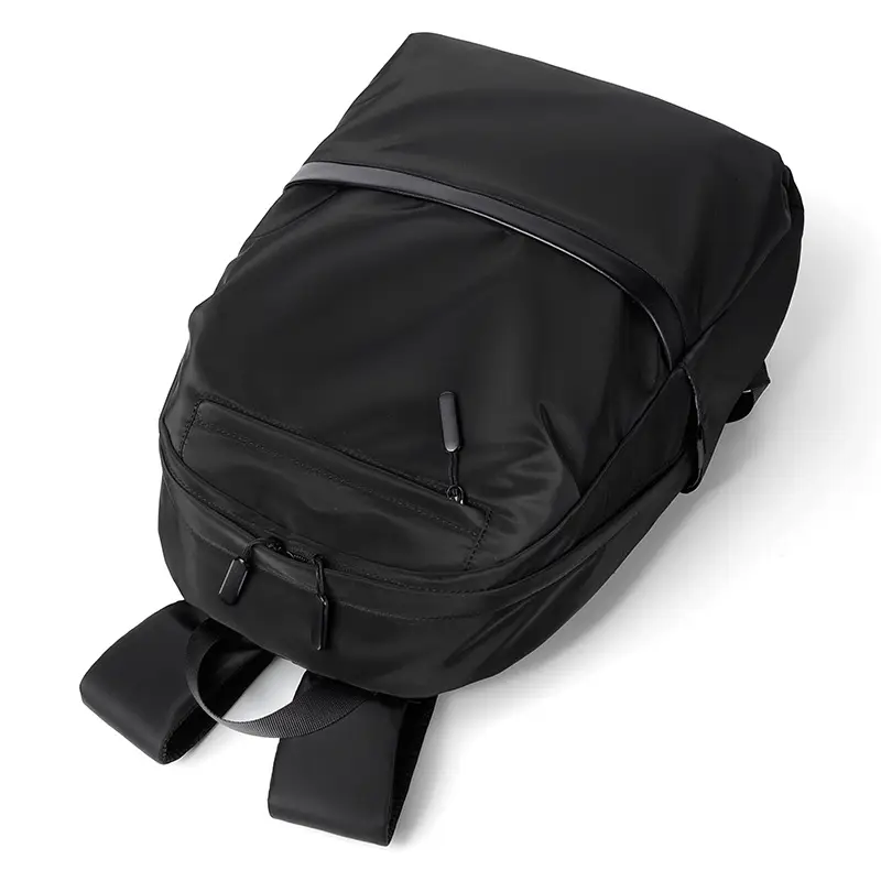 Men's Navy Blue Business Backpack Large Capacity Computer Bag - Image 5
