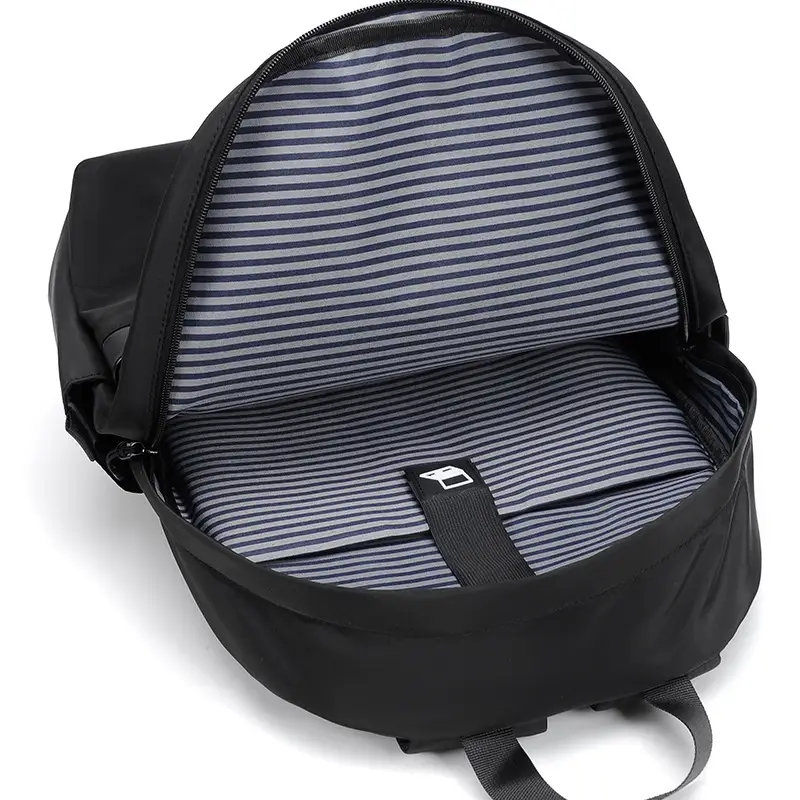 Men's Navy Blue Business Backpack Large Capacity Computer Bag - Image 7