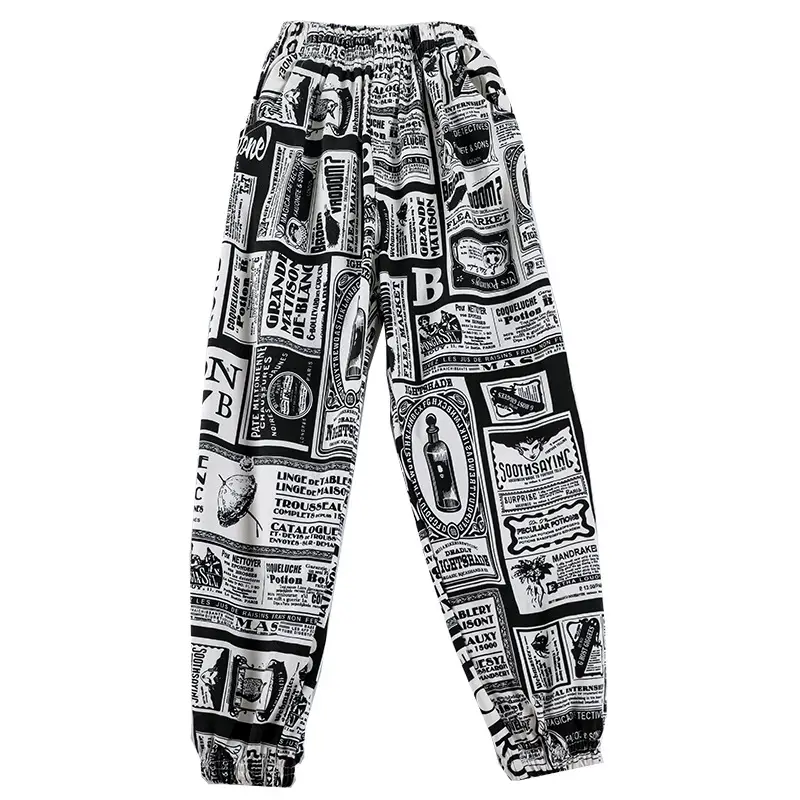 Children's Black White Checkered Cotton Pants - Image 7